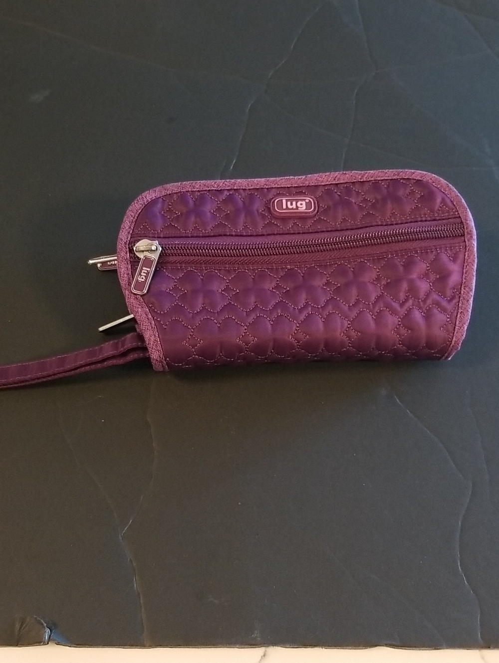 lug Quilted Wristlet - Holds Cosmetic Jewelry And More
